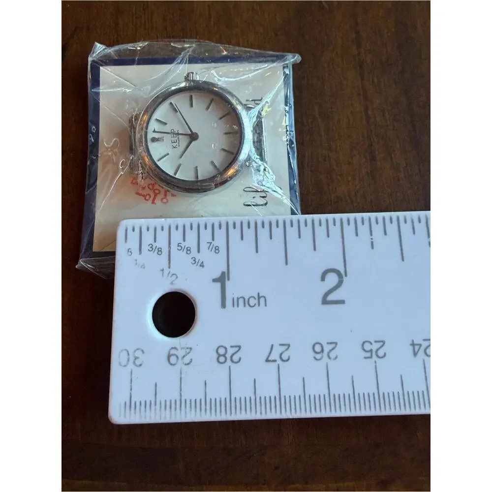 KEEP Collective Watch Face New in Package! #E204 silver tone